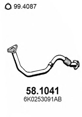 58.1041 ASSO Brake System Cable, parking brake