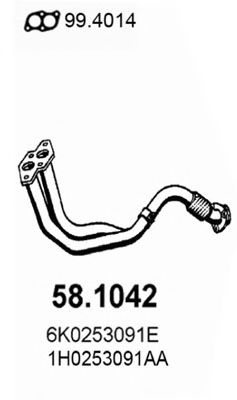 58.1042 ASSO Brake System Cable, parking brake