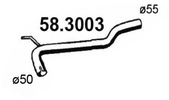 58.3003 ASSO Exhaust System Exhaust Pipe