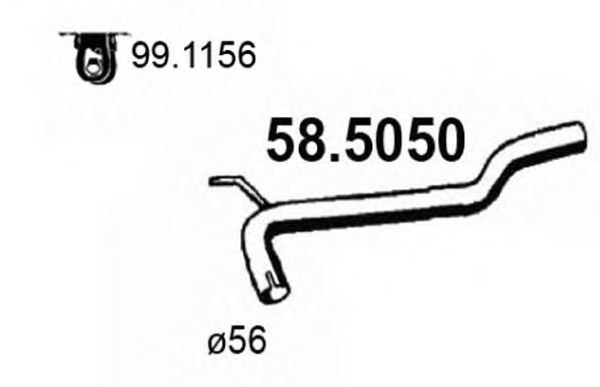 58.5050 ASSO Exhaust Pipe