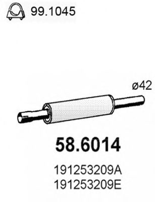 58.6014 ASSO Front Silencer