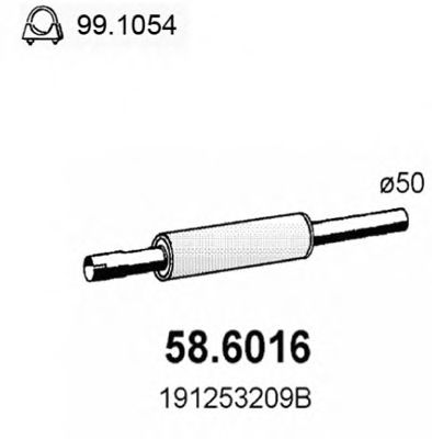 58.6016 ASSO Front Silencer