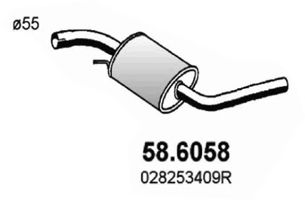 58.6058 ASSO Middle Silencer