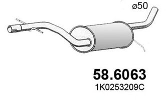 58.6063 ASSO Middle Silencer