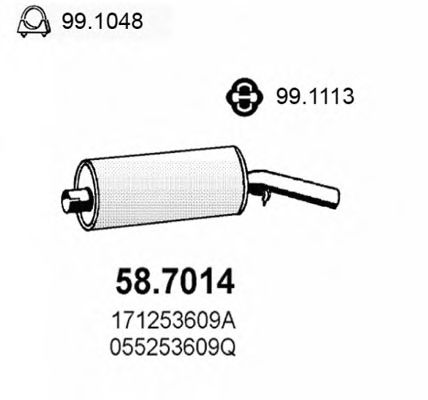58.7014 ASSO Fuel filter