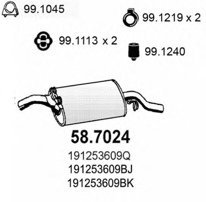 58.7024 ASSO Fuel filter