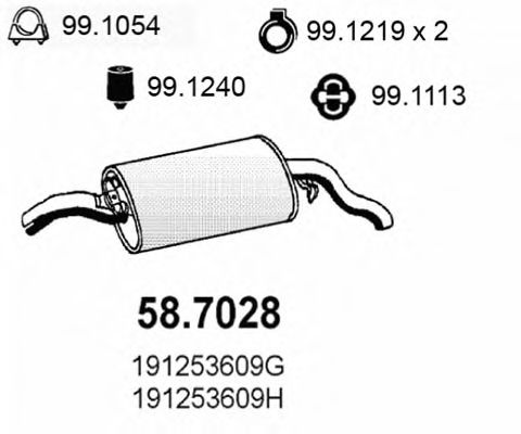 58.7028 ASSO Fuel filter