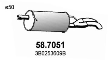58.7051 ASSO Exhaust System End Silencer