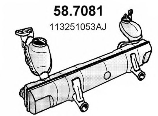 58.7081 ASSO Middle Silencer