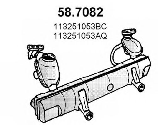 58.7082 ASSO Brake System Warning Contact, brake pad wear