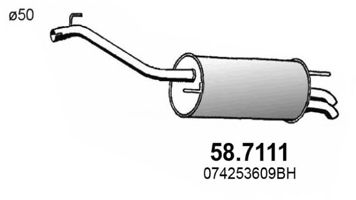58.7111 ASSO Mounting Kit, silencer
