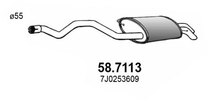58.7113 ASSO Exhaust System End Silencer