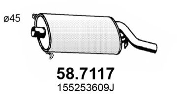 58.7117 ASSO Gasket, cylinder head