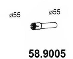 58.9005 ASSO Abgasrohr