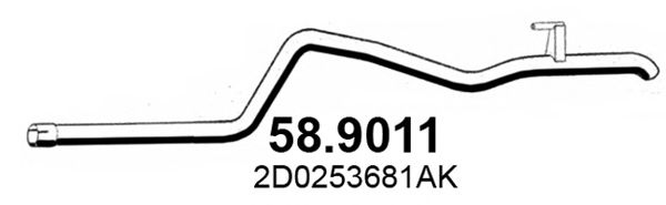 58.9011 ASSO Exhaust Pipe