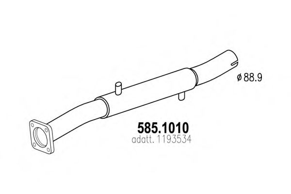 585.1010 ASSO Exhaust Pipe