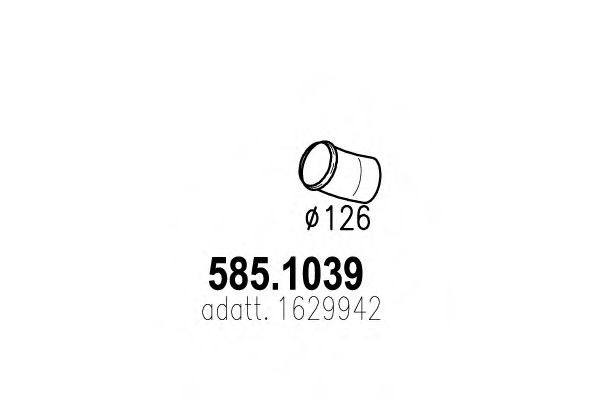 585.1039 ASSO Abgasrohr