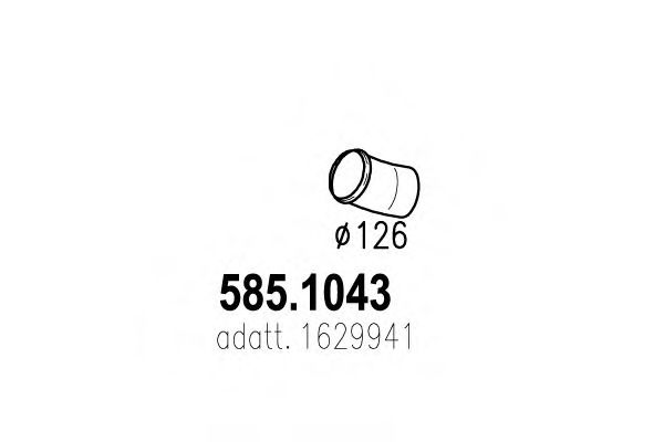 585.1043 ASSO Abgasanlage Abgasrohr