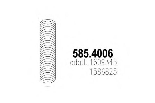 585.4006 ASSO Corrugated Pipe, exhaust system