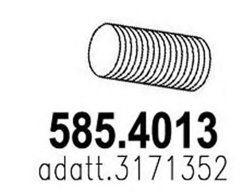 585.4013 ASSO Exhaust System Flex Hose, exhaust system