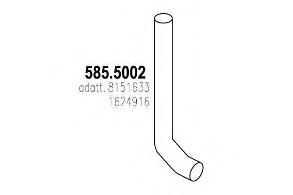 585.5002 ASSO Exhaust Pipe