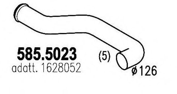 585.5023 ASSO Exhaust System Exhaust Pipe