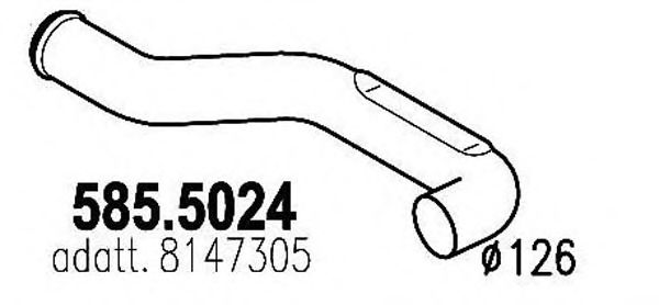 585.5024 ASSO Exhaust System Exhaust Pipe