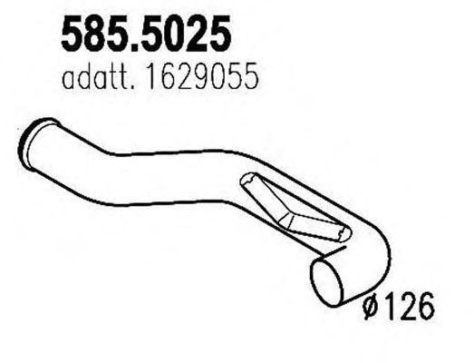 585.5025 ASSO Exhaust System Exhaust Pipe