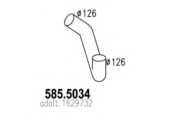 585.5034 ASSO Exhaust System Exhaust Pipe