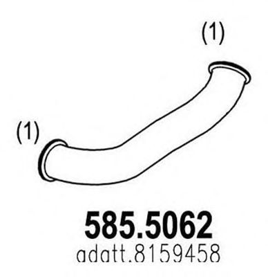 585.5062 ASSO Abgasanlage Abgasrohr