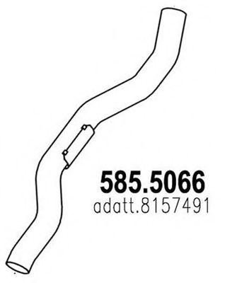 585.5066 ASSO Abgasrohr