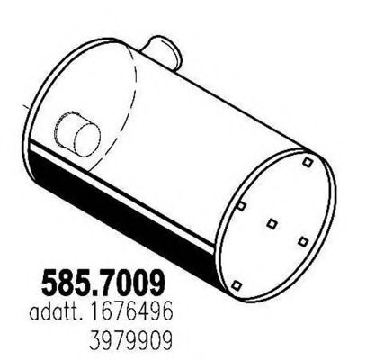585.7009 ASSO Middle-/End Silencer