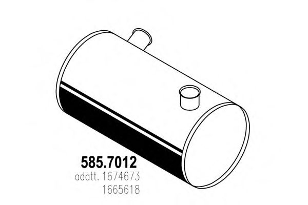 585.7012 ASSO Middle-/End Silencer