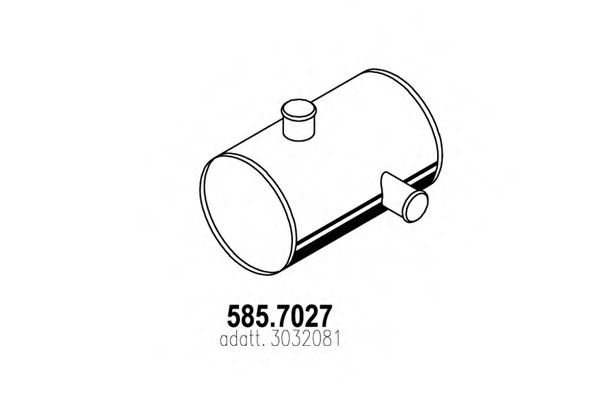 585.7027 ASSO Middle-/End Silencer
