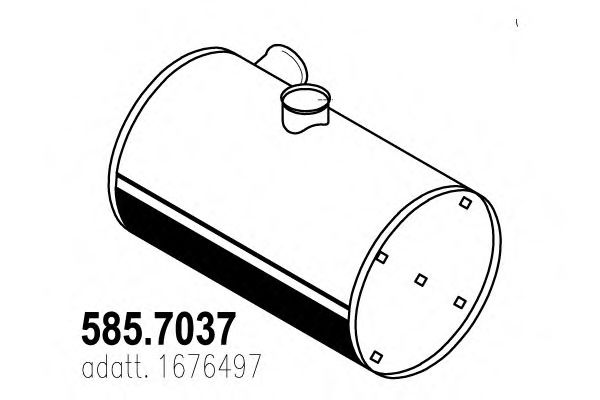 585.7037 ASSO Middle-/End Silencer