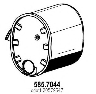 585.7044 ASSO Soot/Particulate Filter, exhaust system