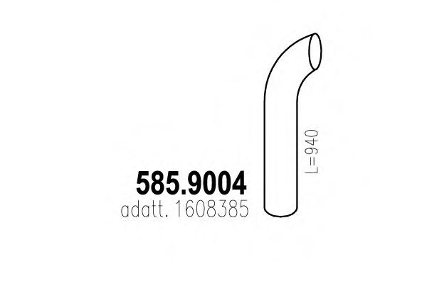 585.9004 ASSO Exhaust Pipe