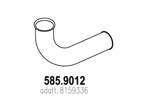 585.9012 ASSO Exhaust Pipe