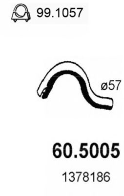 60.5005 ASSO Exhaust System Exhaust Pipe
