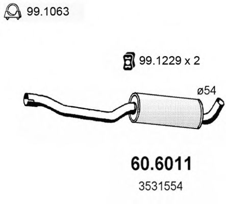 60.6011 ASSO Joint Kit, drive shaft