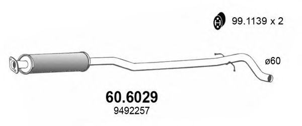 60.6029 ASSO Middle Silencer