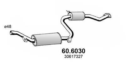60.6030 ASSO Brake Pad Set, disc brake