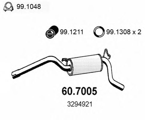 60.7005 ASSO Joint Kit, drive shaft
