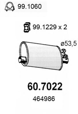 60.7022 ASSO Solenoid Switch, starter