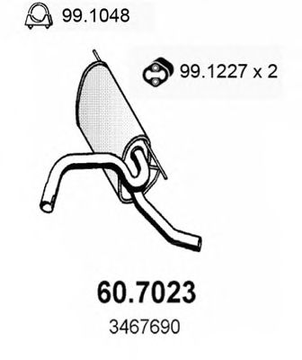 60.7023 ASSO Starter System Repair Kit, starter