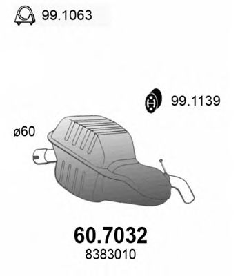 60.7032 ASSO Freewheel Gear, starter