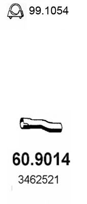 60.9014 ASSO Exhaust System Exhaust Pipe