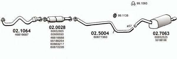 ART2754 ASSO Exhaust System Exhaust System