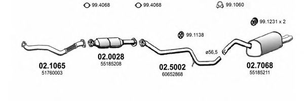 ART3061 ASSO Exhaust System Exhaust System