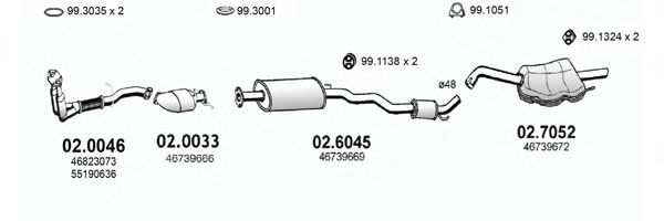 ART3130 ASSO Exhaust System Exhaust System
